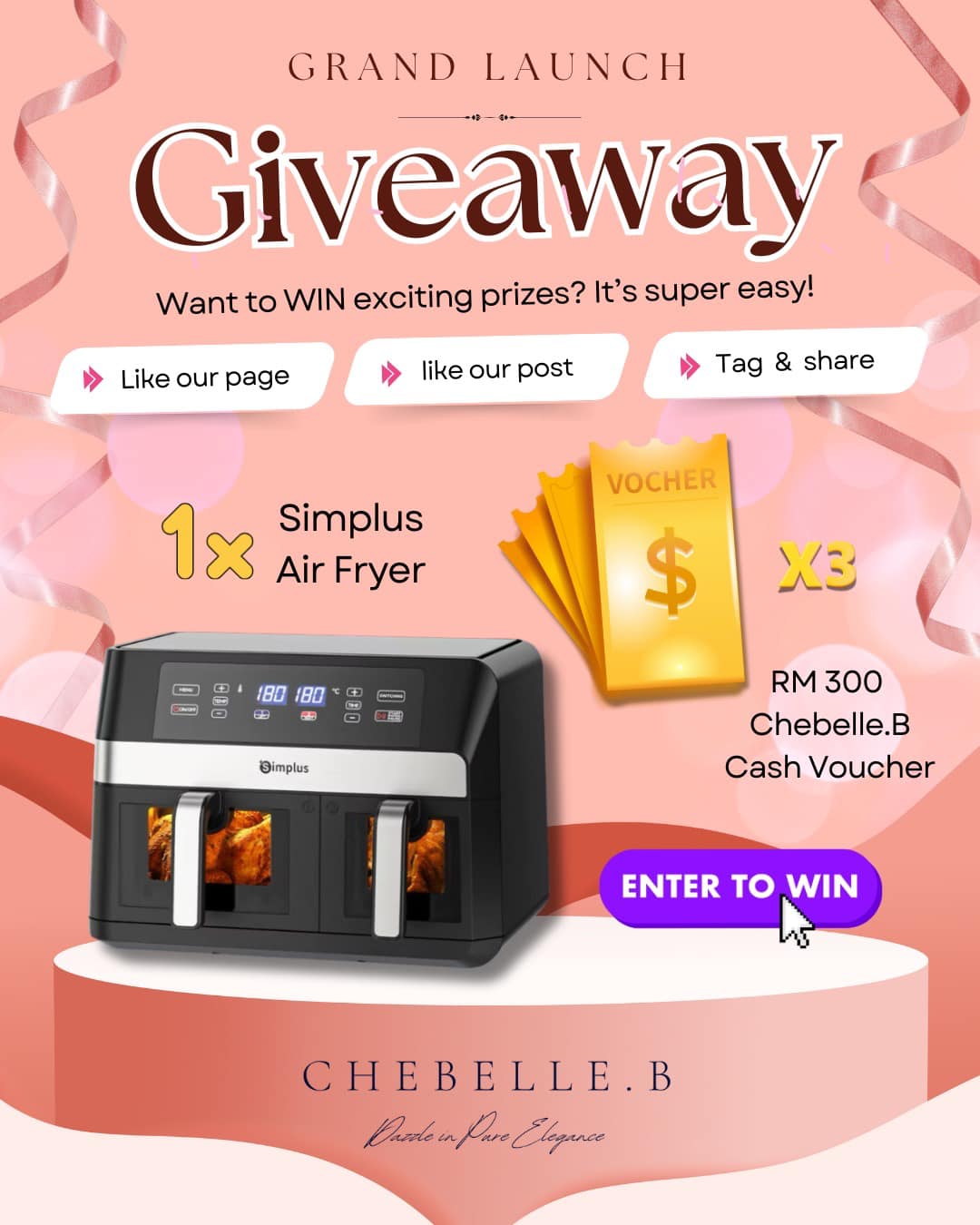 Win Simplus Air Fryer worth RM 599 – getFreebies.my